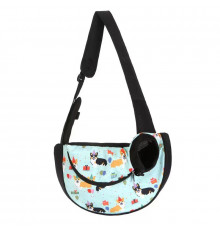 Слинг-переноска для котов и собак SY-2022-1024-93 Green Corgi dog L (47*14*29 см)