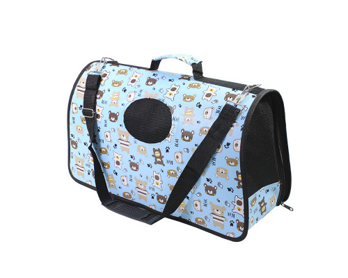 Сумка-переноска для кошек Taotaopets 243307 52*22*29 см Bear Blue