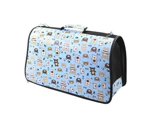 Сумка-переноска для кошек Taotaopets 243307 52*22*29 см Bear Blue