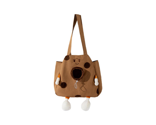 Сумка-переноска для кошек и собак 2404SXMJ3153 Сookies холщовая Brown M