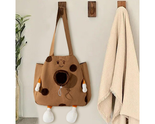 Сумка-переноска для кошек и собак 2404SXMJ3153 Сookies холщовая Brown XL
