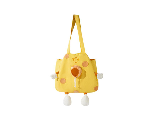 Сумка-переноска для кошек и собак 2404SXMJ3153 Сookies холщовая Yellow M