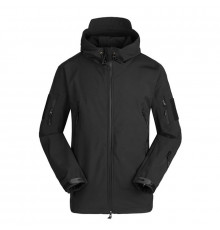 Тактическая куртка Soft Shell A001 Black 5XL
