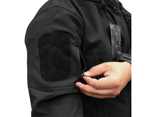 Тактическая куртка Soft Shell A001 Black 5XL