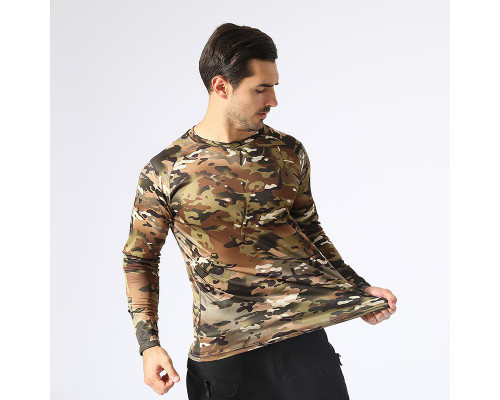 Тактический лонгслив с длинным рукавом A659 Camouflage CP 3XL
