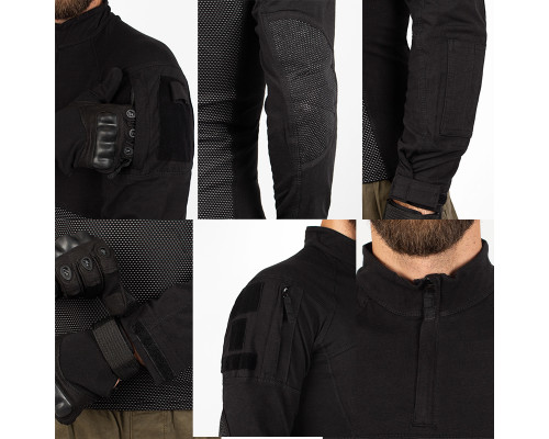 Тактическая рубашка убокс Han-Wild 005 Black 3XL