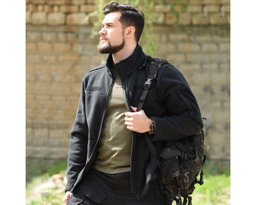 Тактическая флисовая толстовка Han-Wild HW012 Black M
