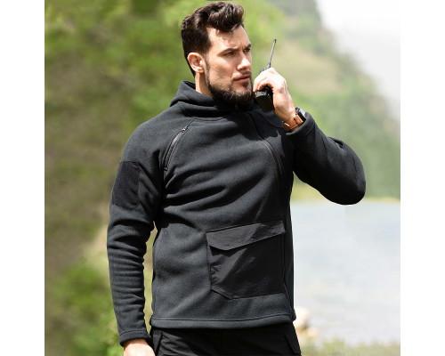 Тактическая флисовая толстовка Han-Wild HW021 Black S