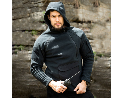 Тактическая флисовая толстовка Han-Wild HW021 Black S