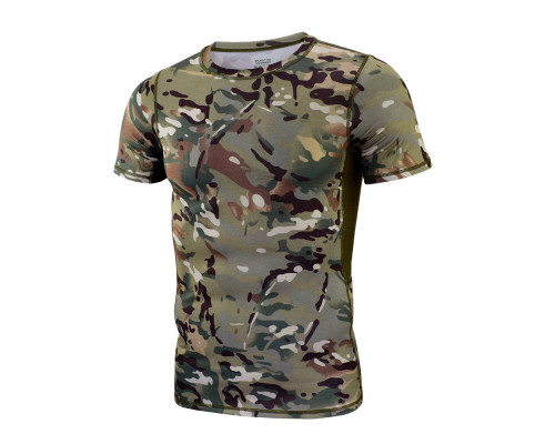 Тактическая футболка с коротким рукавом A159 Camouflage CP M
