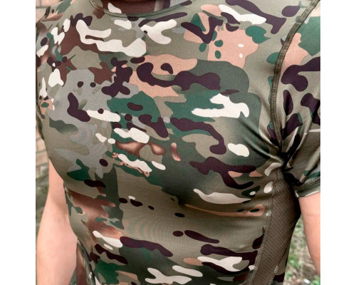 Тактическая футболка с коротким рукавом A159 Camouflage CP XL