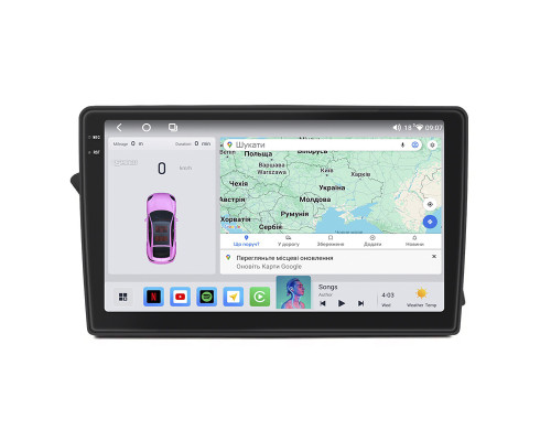 Штатная магнитола Lesko для Audi A4 IV (B8) 2007-2012 экран 9" 4/64 QLED CarPlay 4G Wi-Fi GPS 360 Prime