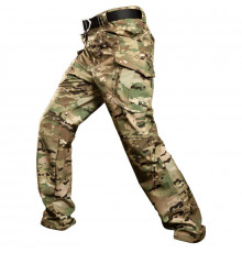 Зимние тактические штаны Soft shell S.archon X9JRK Camouflage CP на флисе 3XL
