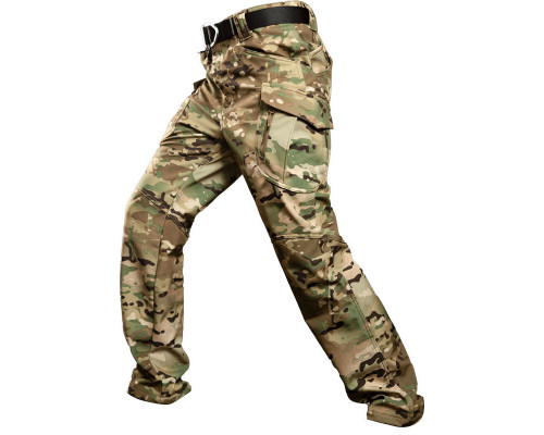 Зимние тактические штаны Soft shell S.archon X9JRK Camouflage CP на флисе 3XL