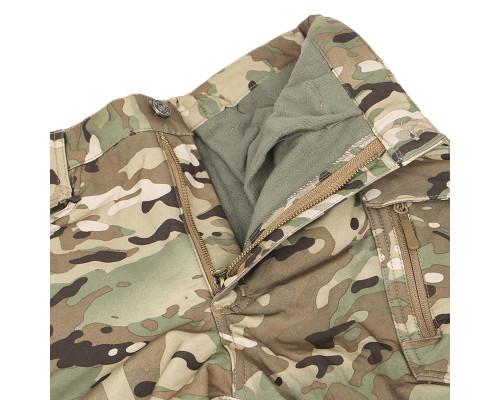 Зимние тактические штаны Soft shell S.archon X9JRK Camouflage CP на флисе L