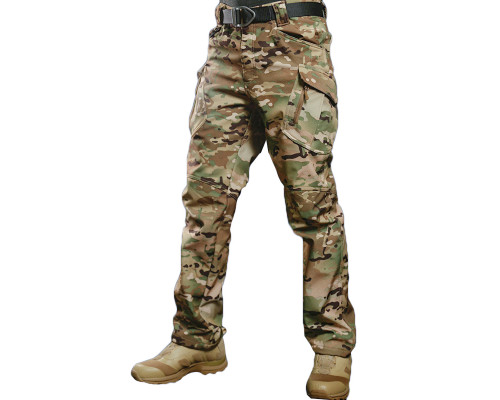 Зимние тактические штаны Soft shell S.archon X9JRK Camouflage CP на флисе S
