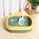 Туалет лоток для кошек с лопаткой Taotaopets 225501 46*38*13 см Green
