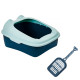 Туалет для кошек с лопаткой Taotaopets 268802 лоток для котов 40*30*18,5 cm Blue