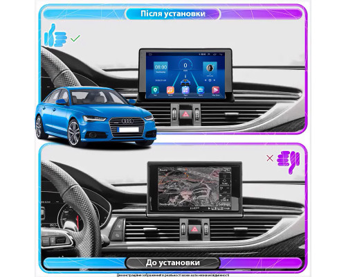 Штатная магнитола Lesko для Audi Q3 I (8U) 2011-2014 экран 9" 1/16Gb Wi-Fi GPS Base