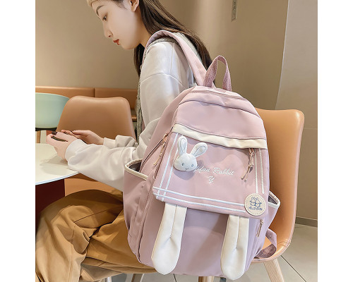 Рюкзак подростковый 21727 Зайка 20L Pink