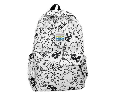 Рюкзак подростковый 5154 с рисунками 20-35 л Black