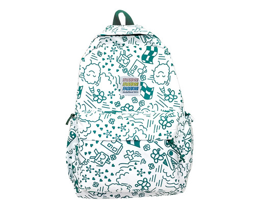 Рюкзак подростковый 5154 с рисунками 20-35 л Green