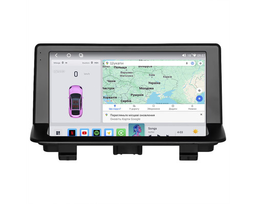 Штатная магнитола Lesko для Audi Q3 I (8U) 2011-2014 экран 9" 4/64 QLED CarPlay 4G Wi-Fi GPS 360 Prime