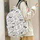 Рюкзак подростковый 601928 с надписями и рисунками 20L White
