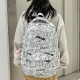 Рюкзак подростковый 601928 с надписями и рисунками 20L White