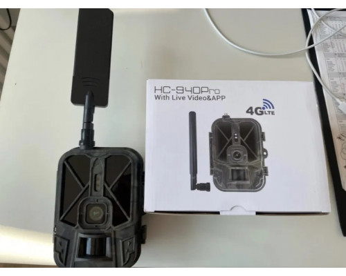 Фотоловушка HC940 LTE PRO з передачею даних, акумулятор 10000mAh, 4G та APP, відео 4K, фото 30MP