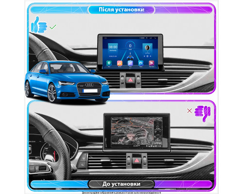 Штатная магнитола Lesko для Audi Q3 I (8U) Рестайлинг 2014-2018 экран 9" 4/64Gb 4G Wi-Fi GPS Top