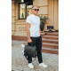 Шкіряна чоловіча ділова сумка 38x29x8, папка портфель для роботи  Tiding Bag 30987 чорна