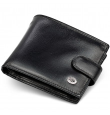 Чоловіче портмоне з натуральної шкіри ST Leather В104 Чорний