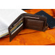 Шкіряне чоловіче портмоне на кнопці ST Leather ST104 Коричневе
