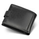Шкіряне чоловіче портмоне на кнопці ST Leather ST-104-1 чорний