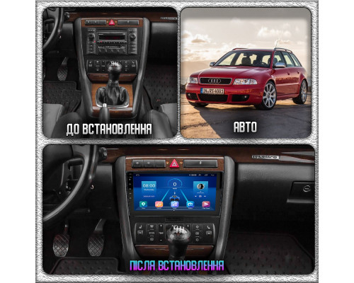 Штатная магнитола Lesko для Audi RS 4 II (B7) 2005-2009 экран 9" 2/32Gb Wi-Fi GPS Base