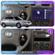 Штатная магнитола Lesko для Hyundai Avante III Рестайлинг 2003-2006 экран 9" 2/32Gb Wi-Fi GPS Base