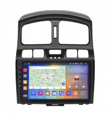 Штатная магнитола Lesko для Hyundai Santa Fe I 2000-2012 экран 9" 2/32Gb CarPlay 4G Wi-Fi GPS Prime