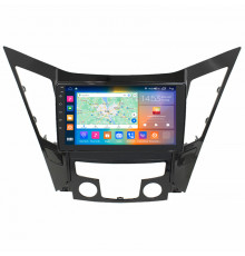 Штатная магнитола Lesko для Hyundai Sonata VI (YF) 2009-2014 экран 9" 2/32Gb CarPlay 4G Wi-Fi GPS Prime