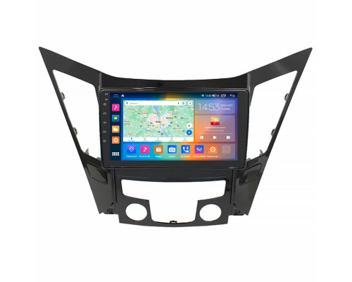 Штатная магнитола Lesko для Hyundai Sonata VI (YF) 2009-2014 экран 9" 4/64Gb CarPlay 4G Wi-Fi GPS Prime