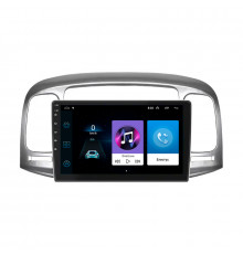 Штатная магнитола Lesko для Hyundai Verna II 2005-2010 экран 9" 1/16Gb Wi-Fi GPS Base