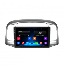 Штатная магнитола Lesko для Hyundai Verna II 2005-2010 экран 9" 2/32Gb Wi-Fi GPS Base