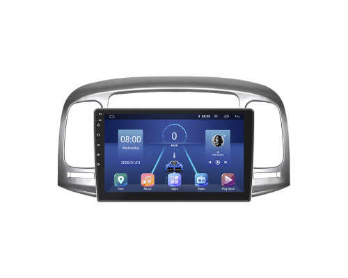 Штатная магнитола Lesko для Hyundai Verna II 2005-2010 экран 9" 2/32Gb 4G Wi-Fi GPS Top