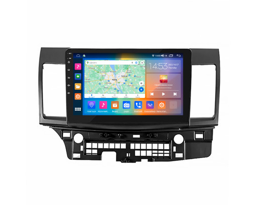 Штатная магнитола Lesko для Mitsubishi Lancer Evolution X 2007-2016 экран 10" 2/32Gb CarPlay 4G Wi-Fi GPS Prime