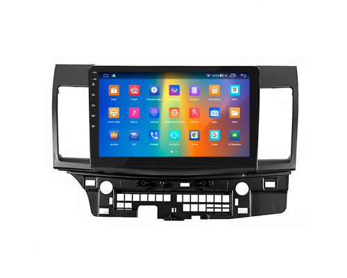 Штатная магнитола Lesko для Mitsubishi Lancer Evolution X 2007-2016 экран 10" 2/32Gb CarPlay 4G Wi-Fi GPS Prime