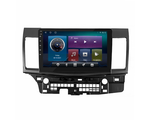 Штатная магнитола Lesko для Mitsubishi Lancer Evolution X 2007-2016 экран 10" 4/32Gb 4G Wi-Fi GPS Top