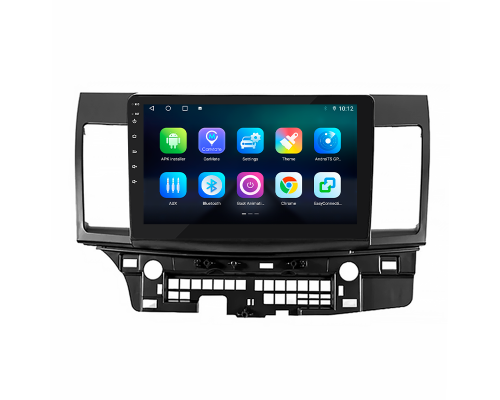 Штатная магнитола Lesko для Mitsubishi Lancer Evolution X 2007-2016 экран 10" 4/64Gb 4G Wi-Fi GPS Top