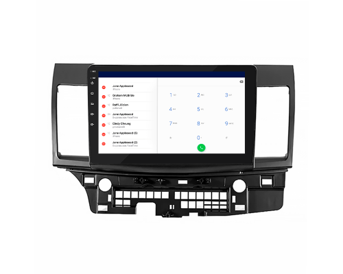 Штатная магнитола Lesko для Mitsubishi Lancer Evolution X 2007-2016 экран 10" 4/64Gb 4G Wi-Fi GPS Top
