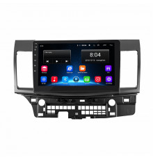 Штатная магнитола Lesko для Mitsubishi Lancer X Рестайлинг 2 2015-2017 экран 10" 2/32Gb Wi-Fi GPS Base