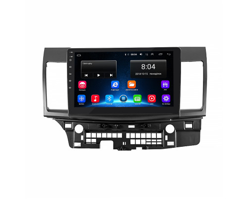 Штатная магнитола Lesko для Mitsubishi Lancer X Рестайлинг 2 2015-2017 экран 10" 2/32Gb Wi-Fi GPS Base